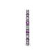 5 - Gracie 2.00 mm Round Amethyst and Diamond Eternity Band 