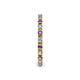 5 - Gracie 2.00 mm Round Amethyst and Diamond Eternity Band 