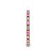5 - Gracie 2.00 mm Round Pink Sapphire and Diamond Eternity Band 