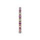 5 - Gracie 2.00 mm Round Amethyst and Lab Grown Diamond Eternity Band 