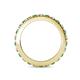 4 - Gracie 2.00 mm Round Emerald and Lab Grown Diamond Eternity Band 