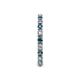 5 - Gracie 2.30 mm Round Blue and White Diamond Eternity Band 