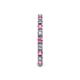 5 - Gracie 2.30 mm Round Pink Sapphire and Diamond Eternity Band 