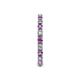 5 - Gracie 2.30 mm Round Amethyst and Diamond Eternity Band 