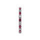 5 - Gracie 2.30 mm Round Ruby and Diamond Eternity Band 