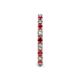 5 - Gracie 2.30 mm Round Ruby and Diamond Eternity Band 