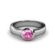 1 - Enola Pink Sapphire Solitaire Engagement Ring 