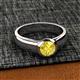3 - Enola Yellow Sapphire Solitaire Engagement Ring 