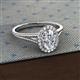 2 - Deborah Desire Oval Cut Diamond Twist Rope Split Shank Halo Engagement Ring 