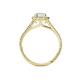 4 - Deborah Desire Oval Cut Opal and Round Diamond Twist Rope Split Shank Halo Engagement Ring 
