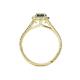 4 - Deborah Desire Oval Cut Lab Created Alexandrite and Round Diamond Twist Rope Split Shank Halo Engagement Ring 