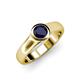 4 - Enola Blue Sapphire Solitaire Engagement Ring 