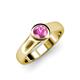 4 - Enola Pink Sapphire Solitaire Engagement Ring 