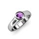 4 - Enola Amethyst Solitaire Engagement Ring 