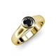 4 - Enola Black Diamond Solitaire Engagement Ring 