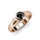 4 - Enola Black Diamond Solitaire Engagement Ring 