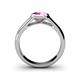 5 - Enola Pink Sapphire Solitaire Engagement Ring 