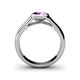 5 - Enola Amethyst Solitaire Engagement Ring 