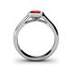 5 - Enola Red Garnet Solitaire Engagement Ring 
