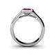 5 - Enola Rhodolite Garnet Solitaire Engagement Ring 