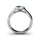5 - Enola Emerald Solitaire Engagement Ring 