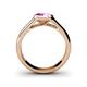 5 - Enola Pink Sapphire Solitaire Engagement Ring 