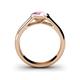 5 - Enola Pink Tourmaline Solitaire Engagement Ring 