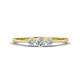 1 - Shirley 4.00 mm Round Diamond Three Stone Engagement Ring 