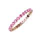 4 - Valerie 2.40 mm Pink Sapphire Eternity Band 