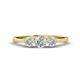 1 - Shirley 5.00 mm Round Diamond Three Stone Engagement Ring 