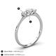 4 - Shirley 5.00 mm Round Diamond Three Stone Engagement Ring 