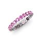 4 - Valerie 2.70 mm Pink Sapphire Eternity Band 