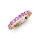 4 - Valerie 2.70 mm Pink Sapphire Eternity Band 