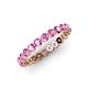 4 - Valerie 3.00 mm Pink Sapphire Eternity Band 