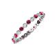 3 - Valerie 2.40 mm Ruby and Diamond Eternity Band 