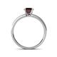 4 - Ronia Classic Red Garnet and Diamond Engagement Ring 