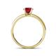 4 - Ronia Classic Ruby and Diamond Engagement Ring 