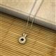 2 - Juliya 4.00 mm Round Red Garnet Rope Edge Bezel Set Solitaire Pendant Necklace 
