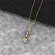 2 - Caron 4.00 mm Round Lab Grown Diamond Solitaire Love Knot Pendant Necklace 
