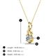 3 - Caron 4.00 mm Round Forever Brilliant Moissanite Solitaire Love Knot Pendant Necklace 