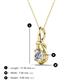 3 - Caron 5.00 mm Round Forever Brilliant Moissanite Solitaire Love Knot Pendant Necklace 