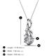 3 - Caron 5.00 mm Round Lab Grown Diamond Solitaire Love Knot Pendant Necklace 