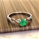 3 - Mayra Desire Emerald and Diamond Engagement Ring 