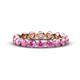 1 - Valerie 3.50 mm Pink Sapphire Eternity Band 