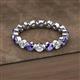 2 - Valerie 3.50 mm Iolite and Lab Grown Diamond Eternity Band 