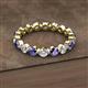 2 - Valerie 3.50 mm Iolite and Lab Grown Diamond Eternity Band 