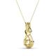 3 - Amanda Semi Mount Solitaire Infinity Love Knot Pendant Necklace Setting 