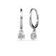 1 - Calla Diamond (4mm) Solitaire Dangling Earrings 