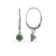 1 - Calla Lab Created Alexandrite (4mm) Solitaire Dangling Earrings 