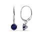 1 - Calla Blue Sapphire (5mm) Solitaire Dangling Earrings 